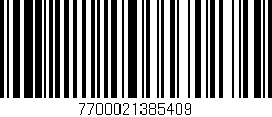 Código de barras (EAN, GTIN, SKU, ISBN): '7700021385409'