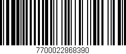 Código de barras (EAN, GTIN, SKU, ISBN): '7700022868390'