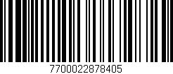 Código de barras (EAN, GTIN, SKU, ISBN): '7700022878405'