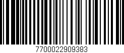 Código de barras (EAN, GTIN, SKU, ISBN): '7700022909383'