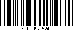 Código de barras (EAN, GTIN, SKU, ISBN): '7700039295240'