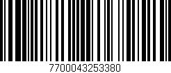 Código de barras (EAN, GTIN, SKU, ISBN): '7700043253380'