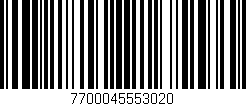 Código de barras (EAN, GTIN, SKU, ISBN): '7700045553020'