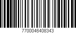 Código de barras (EAN, GTIN, SKU, ISBN): '7700046408343'