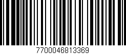 Código de barras (EAN, GTIN, SKU, ISBN): '7700046813369'