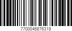 Código de barras (EAN, GTIN, SKU, ISBN): '7700046876319'
