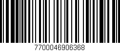 Código de barras (EAN, GTIN, SKU, ISBN): '7700046906368'