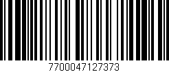 Código de barras (EAN, GTIN, SKU, ISBN): '7700047127373'