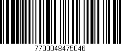 Código de barras (EAN, GTIN, SKU, ISBN): '7700048475046'