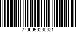 Código de barras (EAN, GTIN, SKU, ISBN): '7700053280321'