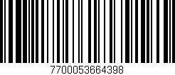 Código de barras (EAN, GTIN, SKU, ISBN): '7700053664398'