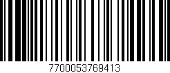Código de barras (EAN, GTIN, SKU, ISBN): '7700053769413'