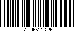 Código de barras (EAN, GTIN, SKU, ISBN): '7700055210326'