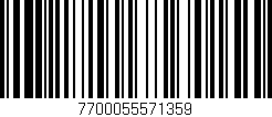 Código de barras (EAN, GTIN, SKU, ISBN): '7700055571359'