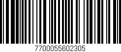 Código de barras (EAN, GTIN, SKU, ISBN): '7700055602305'