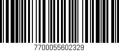 Código de barras (EAN, GTIN, SKU, ISBN): '7700055602329'