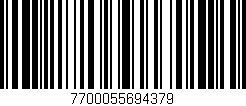 Código de barras (EAN, GTIN, SKU, ISBN): '7700055694379'