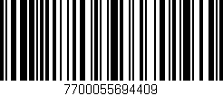 Código de barras (EAN, GTIN, SKU, ISBN): '7700055694409'