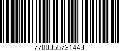 Código de barras (EAN, GTIN, SKU, ISBN): '7700055731449'