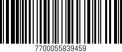 Código de barras (EAN, GTIN, SKU, ISBN): '7700055839459'