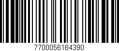 Código de barras (EAN, GTIN, SKU, ISBN): '7700056164390'