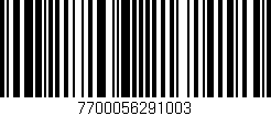 Código de barras (EAN, GTIN, SKU, ISBN): '7700056291003'