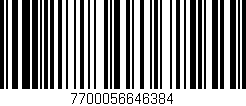 Código de barras (EAN, GTIN, SKU, ISBN): '7700056646384'