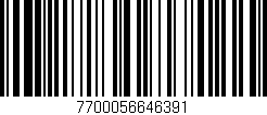 Código de barras (EAN, GTIN, SKU, ISBN): '7700056646391'