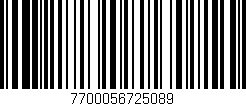 Código de barras (EAN, GTIN, SKU, ISBN): '7700056725089'