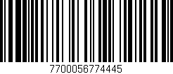 Código de barras (EAN, GTIN, SKU, ISBN): '7700056774445'