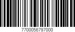 Código de barras (EAN, GTIN, SKU, ISBN): '7700056797000'