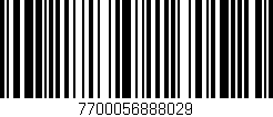 Código de barras (EAN, GTIN, SKU, ISBN): '7700056888029'