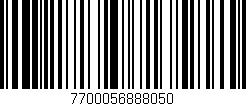 Código de barras (EAN, GTIN, SKU, ISBN): '7700056888050'