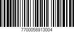 Código de barras (EAN, GTIN, SKU, ISBN): '7700056913004'
