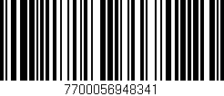 Código de barras (EAN, GTIN, SKU, ISBN): '7700056948341'