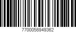 Código de barras (EAN, GTIN, SKU, ISBN): '7700056949362'