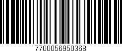 Código de barras (EAN, GTIN, SKU, ISBN): '7700056950368'