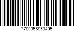Código de barras (EAN, GTIN, SKU, ISBN): '7700056950405'