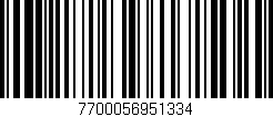 Código de barras (EAN, GTIN, SKU, ISBN): '7700056951334'