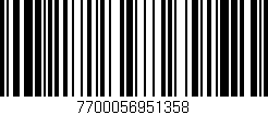 Código de barras (EAN, GTIN, SKU, ISBN): '7700056951358'