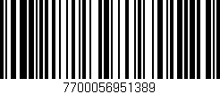 Código de barras (EAN, GTIN, SKU, ISBN): '7700056951389'