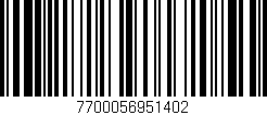 Código de barras (EAN, GTIN, SKU, ISBN): '7700056951402'