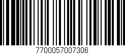 Código de barras (EAN, GTIN, SKU, ISBN): '7700057007306'