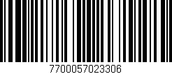 Código de barras (EAN, GTIN, SKU, ISBN): '7700057023306'