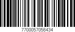 Código de barras (EAN, GTIN, SKU, ISBN): '7700057056434'