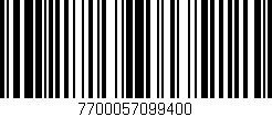 Código de barras (EAN, GTIN, SKU, ISBN): '7700057099400'