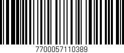 Código de barras (EAN, GTIN, SKU, ISBN): '7700057110389'