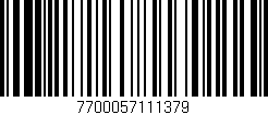 Código de barras (EAN, GTIN, SKU, ISBN): '7700057111379'