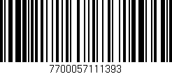 Código de barras (EAN, GTIN, SKU, ISBN): '7700057111393'