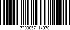 Código de barras (EAN, GTIN, SKU, ISBN): '7700057114370'